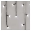 Kép 12/13 - LED karácsonyi jégcsapok, 10 m, kültéri és beltéri, hideg fehér, programokkal