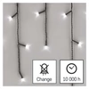 Kép 13/13 - LED karácsonyi jégcsapok, 3,6 m, kültéri és beltéri, hideg fehér, programokkal