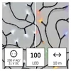 Kép 4/10 - LED karácsonyi fényfüzér 2 az 1-ben, 10 m, kültéri és beltéri, hideg fehér/többszínű, prog