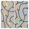 Kép 7/10 - LED karácsonyi fényfüzér 2 az 1-ben, 10 m, kültéri és beltéri, meleg fehér/többszínű, prog