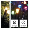 Kép 10/10 - LED karácsonyi fényfüzér 2 az 1-ben, 10 m, kültéri és beltéri, meleg fehér/többszínű, prog