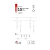 Kép 9/11 - LED karácsonyi fényfüzér – 10x jégcsap, 1,35 m, 2x AA, beltéri, hideg fehér, időzítő