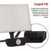 Kép 20/49 - LED-es reflektor TAMBO mozgásérzékelővel, 30 W, 3000 lm, fekete