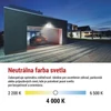 Kép 34/48 - LED-es reflektor TAMBO mozgásérzékelővel, 50 W, 5000 lm, fekete