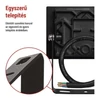 Kép 20/43 - LED-es reflektor TAMBO, 10 W, 1000 lm, IP65, fekete