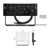 Kép 34/43 - LED-es reflektor TAMBO, 20 W, 2000 lm, IP65, fekete