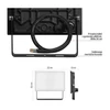 Kép 36/43 - LED-es reflektor TAMBO, 20 W, 2000 lm, IP65, fekete