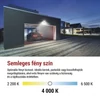 Kép 34/50 - LED-es reflektor TAMBO mozgásérzékelővel, 10 W, 1000 lm, fekete