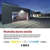 Kép 35/50 - LED-es reflektor TAMBO mozgásérzékelővel, 10 W, 1000 lm, fekete