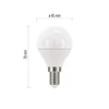 Kép 4/8 - LED izzó Classic Mini Globe / E14 / 5 W (40 W) / 470 lm / meleg fehér