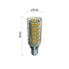 Kép 4/11 - LED izzó páraelszívóba Classic JC / E14 / 4,5 W (40 W) / 465 lm / meleg fehér