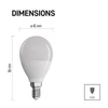 Kép 7/15 - LED izzó Classic Mini Globe / E14 / 7,3 W (60 W) / 806 lm / meleg fehér