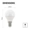 Kép 6/12 - LED izzó Classic Mini Globe / E14 / 5 W (40 W) / 470 lm / természetes fehér