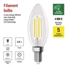 Kép 8/33 - LED izzó Filament gyertya A CLASS/ E14 / 3,8 W (60 W) / 806 lm / természetes fehér