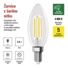 Kép 12/33 - LED izzó Filament gyertya A CLASS/ E14 / 3,8 W (60 W) / 806 lm / természetes fehér