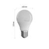 Kép 4/15 - LED izzó Classic A60 / E27 / 7,3 W (50 W) / 645 lm / meleg fehér