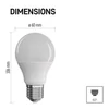 Kép 7/16 - LED izzó Classic A60 / E27 / 8,5 W (60 W) / 806 lm / meleg fehér