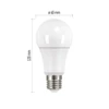 Kép 4/15 - LED izzó Classic A60 / E27 / 13,2 W (100 W) / 1 521 lm / meleg fehér