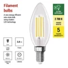 Kép 8/31 - LED izzó Filament gyertya A CLASS/ E14 / 3,8 W (60 W) / 806 lm / Meleg fehér