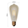 Kép 4/12 - LED izzó Vintage ST64 / E27 / 4,5 W (40 W) / 420 lm / Meleg fehér