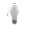 Kép 4/17 - LED izzó Classic A60 / E27 / 10,5 W (75 W) / 1 060 lm / meleg fehér / dimmelhető