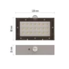 Kép 6/17 - EMOS LED SOLAR lámpatest BRIXO PIR,  350lm IP65 természetes fehér