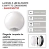 Kép 11/47 - EMOS LED mennyezeti lámpa ZURI 14W 1100lm IP54 PIR érzékelővel természetes fehér
