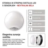 Kép 15/47 - EMOS LED mennyezeti lámpa ZURI 14W 1100lm IP54 PIR érzékelővel természetes fehér