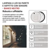 Kép 22/47 - EMOS LED mennyezeti lámpa ZURI 14W 1100lm IP54 PIR érzékelővel természetes fehér