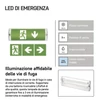 Kép 8/35 - EMOS LED vészvilágító lámpatest NESSI 3W 3 óra IP65