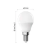 Kép 4/10 - LED izzó Basic MINI GLOBE E14 / 8,8 W (60 W) / 806 lm / Meleg fehér