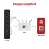 Kép 5/23 - GoSmart hosszabbító 2 m / 4 aljzat / kapcsolós / USB / fehér-fekete / PVC / 1,5 mm2