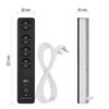 Kép 23/23 - GoSmart hosszabbító 2 m / 4 aljzat / kapcsolós / USB / fehér-fekete / PVC / 1,5 mm2