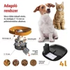 Kép 5/32 - Pet Care állateledel adagoló, 4 L, fekete