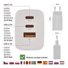 Kép 5/15 - EMOS Univerzális USB töltő GaN PD 65 W max.