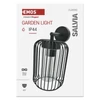 Kép 13/21 - LED kerti fali lámpa, 20,8 x 16 x 28,5 cm, 1 x E27, 15 W