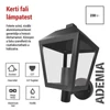 Kép 4/20 - LED kerti fali lámpa, 19,8 x 15 x 27,8 cm, 1 x E27, 15 W