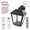 Kép 4/21 - LED kerti fali lámpa, 18 x 15 x 24,5 cm, 1 x E27, 15 W
