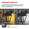 Kép 5/21 - LED kerti fali lámpa, 18 x 15 x 24,5 cm, 1 x E27, 15 W