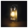 Kép 2/21 - LED kerti fali lámpa szürkületérzékelővel, 12,8 x 8 x 27 cm, 1 x E27, 15 W