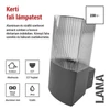 Kép 4/20 - LED kerti fali lámpa, 11,9 x 10,6 x 21,8 cm, 1 x E27, 25 W