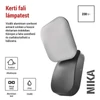 Kép 4/20 - LED kerti fali lámpa, 12 x 12 x 20 cm, 12,5 W, meleg fehér