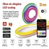 Kép 3/16 - GoSmart Rugalmas LED szalag NEON fehér, 3 m, 24 W, RGBIC dimmelhető, WiFi