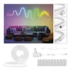 Kép 7/16 - GoSmart Rugalmas LED szalag NEON fehér, 3 m, 24 W, RGBIC dimmelhető, WiFi