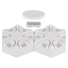 Kép 20/22 - GoSmart LED asztali lámpa Hexagon fehér, 6 részből álló, RGBIC dimmelhető, WiFi
