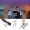Kép 7/23 - GoSmart LED-es lámpatest Lines fekete, 9 részből álló, 34 W, RGBIC dimmelhető, WiFi