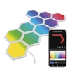 Kép 1/22 - GoSmart LED-es lámpatest Hexagon, indító készlet, 10 rész, 19 W, RGBIC dimmelhető, WiFi