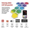 Kép 3/22 - GoSmart LED-es lámpatest Hexagon, indító készlet, 10 rész, 19 W, RGBIC dimmelhető, WiFi