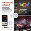 Kép 4/22 - GoSmart LED-es lámpatest Hexagon, indító készlet, 10 rész, 19 W, RGBIC dimmelhető, WiFi