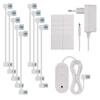 Kép 12/22 - GoSmart LED-es lámpatest Hexagon, indító készlet, 10 rész, 19 W, RGBIC dimmelhető, WiFi